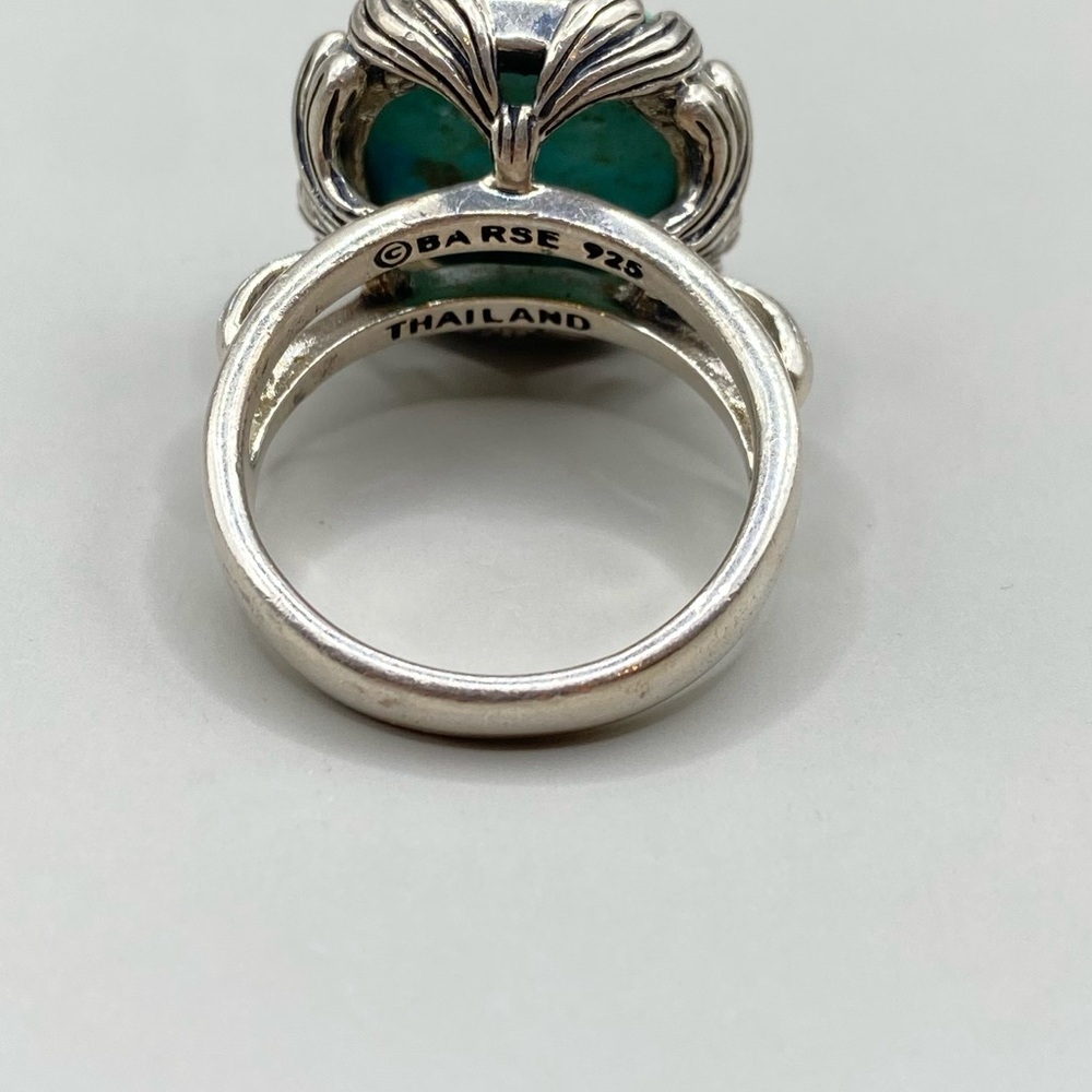 Barse Large Turquoise Statement Ring - image 6